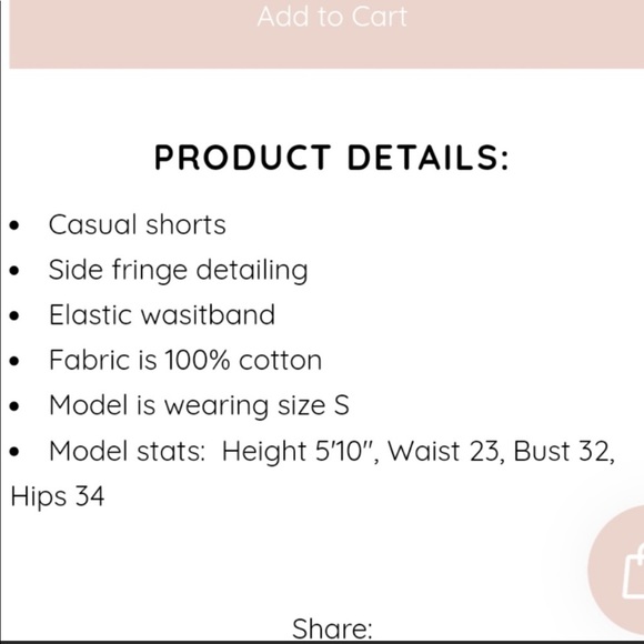 NWT Kittenish Fringe Shorts - Picture 5 of 8